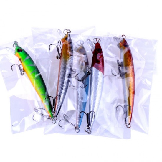 5pcs/set 8.5cm 6g Minnow Fishing Lure Wobbler Isca Artificial 3D Eye Swim Hard Bait