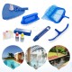 6PCS Swimming Pools Skimmer Net Rubbish Cleaning Rake + Wall Brush + Floating Thermometer Pools Cleaning Accessories