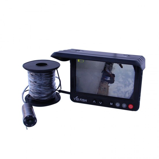 AHD Fishing Finder 5inch Screen 220° Night Vision Infrared Underwater Camera 30m Line Ice Sea River Lake Fishing Tackle