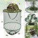 Anti Mosquito Fishing Cap Bug Bee Insect Mesh Hat Head Face Mask Protector Breathable Anti-sun Hiking Camping