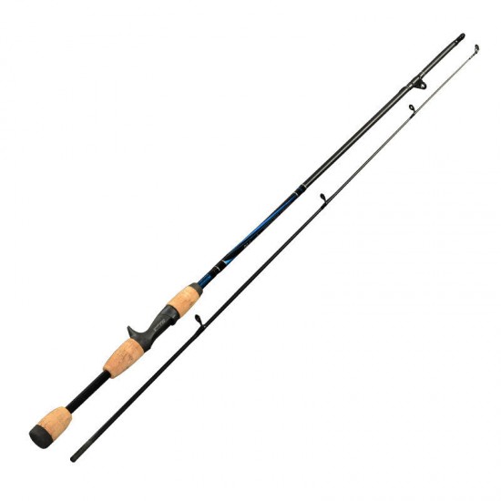 Carbon Fiber 1.8m 2 Section Spinning/Casting Fishing Rod Wooden Handle Fishing Pole