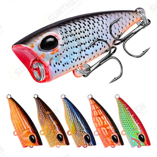 DW1120 10Pcs/Set 4.2cm 3.5g Carp Fishing Lure Topwater Popper Fishing Bait Artifical Wobbler