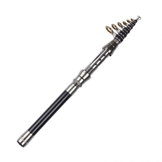 Fishing Rod Spinning Telescopic Rod Carbon Rod Short Tube Portable Outdoor Fishing Tools