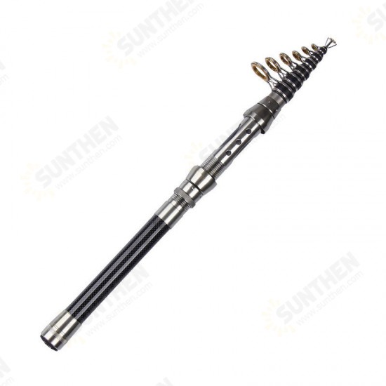 Fishing Rod Spinning Telescopic Rod Carbon Rod Short Tube Portable Outdoor Fishing Tools