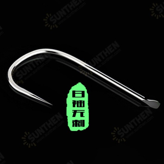 High Carbon Steel Fishing Hook No Thorns Golden Black Silver Tackle