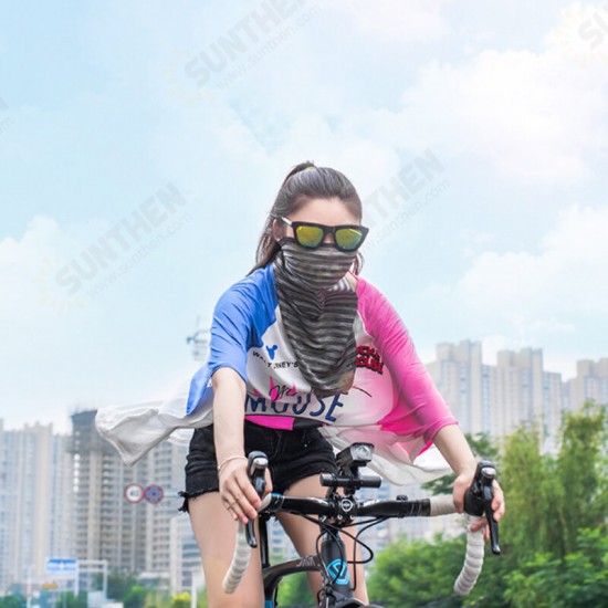 Multifunctional Ice Silk Sunscreen Headscarf Windproof Anti-dust Face Mask Neck Portector Cycling Fishing