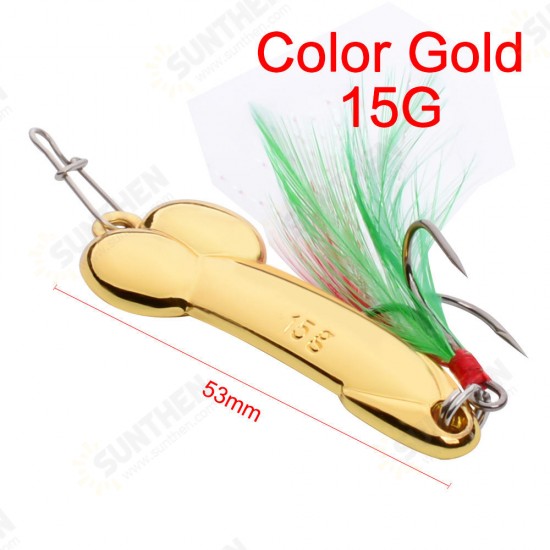 DW383 1PC 5g 15g 35g 50g DD Spinner Spoon Lure Hard Lure Fishing Lure with Hook