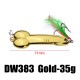 DW383 1PC 5g 15g 35g 50g DD Spinner Spoon Lure Hard Lure Fishing Lure with Hook