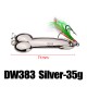 DW383 1PC 5g 15g 35g 50g DD Spinner Spoon Lure Hard Lure Fishing Lure with Hook