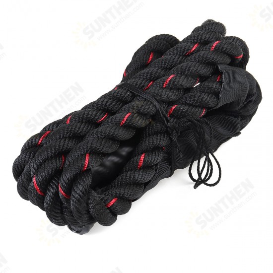 25mm Heavy Jump Rope Thicken Weighted Training Battle Skipping Ropes Muscle Power Training Gym Fitness Equipment