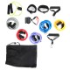 7/11/12 Pcs Fitness Resistance Bands Set Yoga Pilates Elastic Band Exercises Training