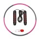 8 Knots Fitness Hoop Removable PE Yoga Waist Exercise Slimming Hoop Fitness Circle Indoor Gym with Tape Measure Jump Rope