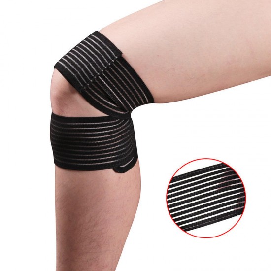 1 PC Knee Pad Polyester Knee Support Elastic Breathable Yoga Sports Knee Fitness Protective Gear