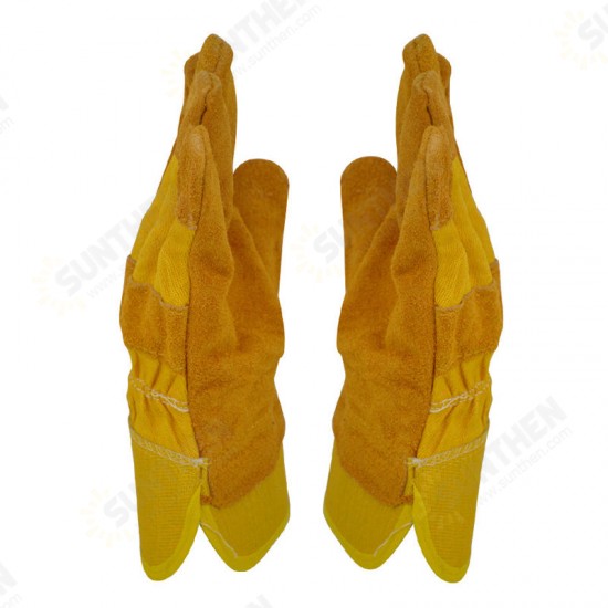 Leather Welding Gloves Wearproof Cut-Resistant Anti-stab Security Protection Fitness