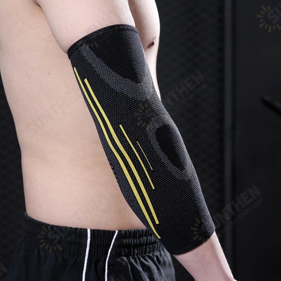 Nylon Elastic Elbow Knee Brace Sleeve Sport Safety Elbow Support Absorb Sweat Protective Gear