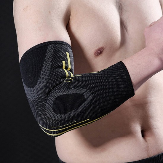 Nylon Elastic Elbow Knee Brace Sleeve Sport Safety Elbow Support Absorb Sweat Protective Gear
