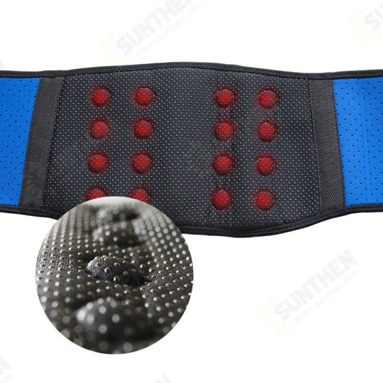 Tourmaline Self-Heating Waist Belt Far Infrared Magnetic Therapy Spontaneous Heating Brace Fitness Protective Gear