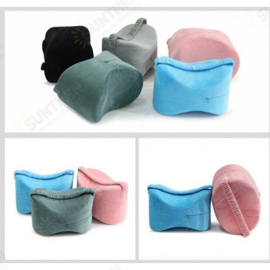 Memory Foam Knee Pillow Body Leg Cushions Fitness Yoga Leg Beauty Pillow Under Knee Sciatica Pain Relief Back Support