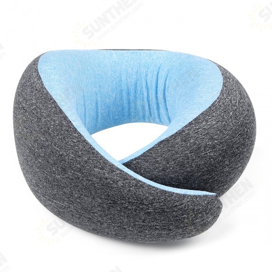 Memory Foam U-shaped Pillow Neck Support Travel Office Fitness Relaxing Neck Guard Sleeping Head Cushion