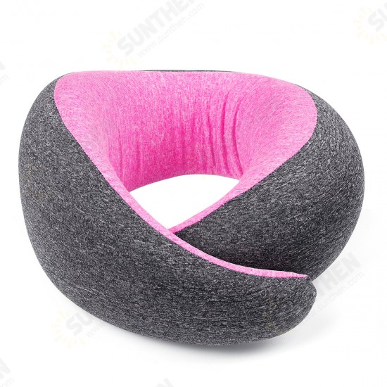 Memory Foam U-shaped Pillow Neck Support Travel Office Fitness Relaxing Neck Guard Sleeping Head Cushion