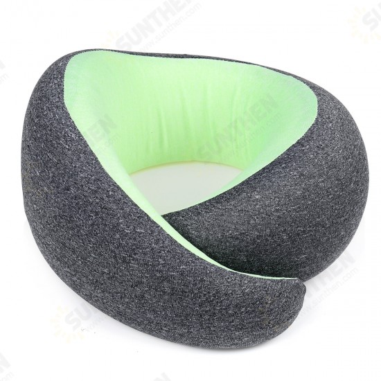 Memory Foam U-shaped Pillow Neck Support Travel Office Fitness Relaxing Neck Guard Sleeping Head Cushion