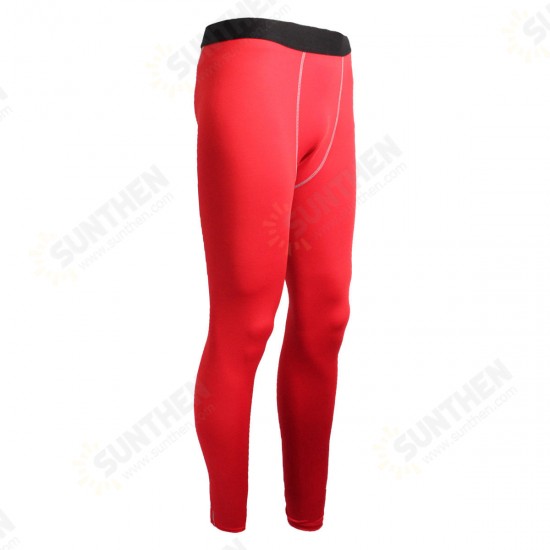 Men Sports Pants Base Layers Tights Compression Long Pants For Training Fitness