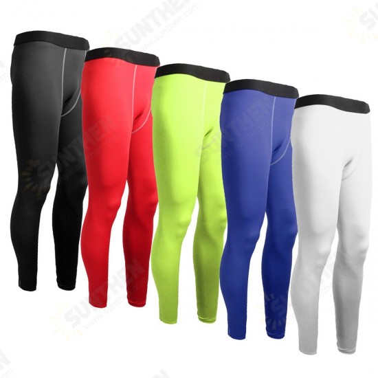 Men Sports Pants Base Layers Tights Compression Long Pants For Training Fitness