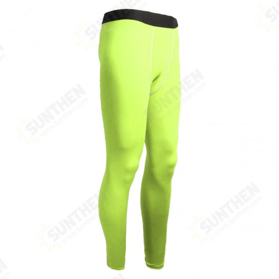 Men Sports Pants Base Layers Tights Compression Long Pants For Training Fitness