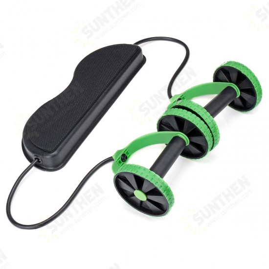 Multifunction Fitness Equipment Ab Roller Pedal Sit-up Pull Rope Training Muscle Abdominal Exercise Tools