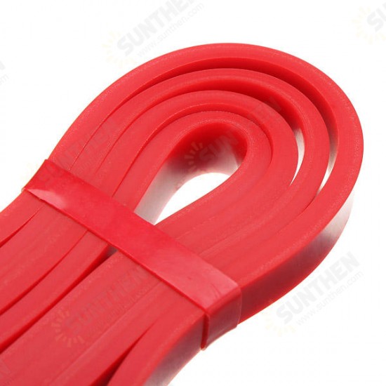 Red Fitness Elastic Belt Resistance Bands Strength Training Exercise Pulling Strap