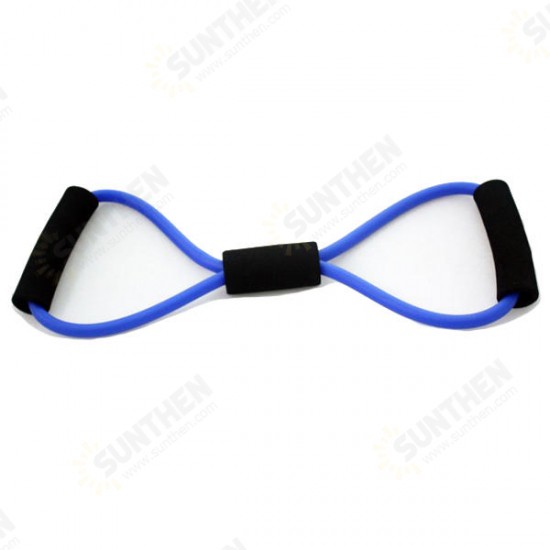 Sports Fitness Yoga Resistance Band 8 Shape Pull Rope Tube Equipment