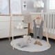 Wood Baby Stand Play Toy Nursery Fun Hanging Toys Mobile Wood Rack Activity Gym