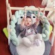 Wood Baby Stand Play Toy Nursery Fun Hanging Toys Mobile Wood Rack Activity Gym