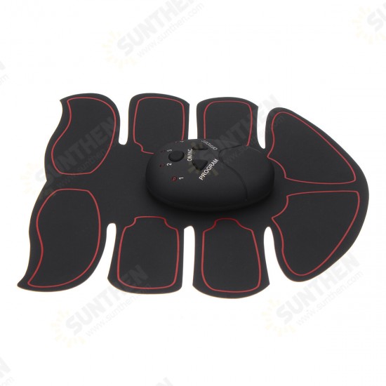 6-Modes Abdominal Muscle Stimulator Set ABS EMS Trainer Body Fitness USB Rechargeable Body Shaping Equipment