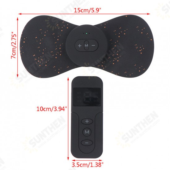 DG3 Electric Cervical Massager Patch Remote Control Vibration Muscle Relaxation Tool Massager Rechargeable Sport Fitness