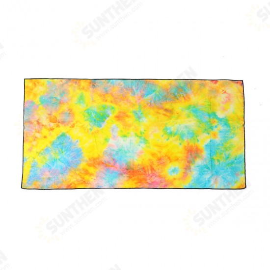 Tie- dyed Sports Towel Quick-dry Soft Lightweight Outdoor Sports Fitness Running Towel