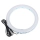 10 inch Portable Stepless Adjustable LED Ring Full Light Makeup Mirror Light Photography Lighting Selfie Ring Lamp with Phone Holder