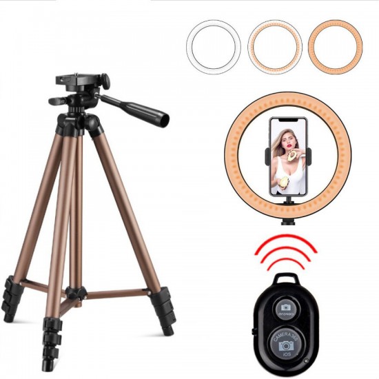 Fill Light Tripod Photography LED Selfie Ring Light Remote Control Ring Lamp For Makeup Video Live