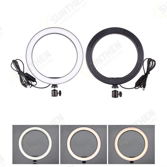 LED Ring Light Studio Fill Light Dimmable Lamp Tripod Stand Phone Clip For Photo Makeup Live Youtube Tiktok Streaming Broadcast