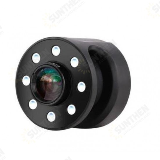 XJ-08 Clip-on 0.65X Wide Angle Fish Eyes Lens Selfie Fill light 8 LED Bulbs for Iphone Samsung