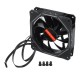 1400RPM 120mm 6pin Dual Aura Adjustble LED RGB Cooling Fan PC Case Cooling Fan for PC Case Computer Remote Control