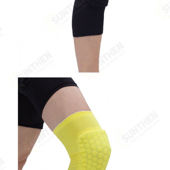 Outdoor Fitness Honeycomb Basketball Shockproof Breathable Knee Pad