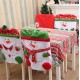 Skidding Christmas Snowman Chair Cover Skiing Style Event Party Christmas Decor Dinner Chairs Cover