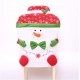 Skidding Christmas Snowman Chair Cover Skiing Style Event Party Christmas Decor Dinner Chairs Cover