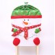 Skidding Christmas Snowman Chair Cover Skiing Style Event Party Christmas Decor Dinner Chairs Cover