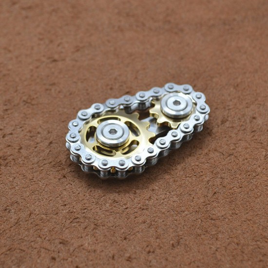 Sprockets Flywheel Fingertip Gyro Sprockets Chains EDC Metal Toy Gear Chain Gyro Drop Ship Sproket Roadbike Spinner