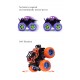 Classic Pull Back Big Foot Wheel Drive Car 9cm Rotatable Friction Power Shockproof Inertial Blocks Toys