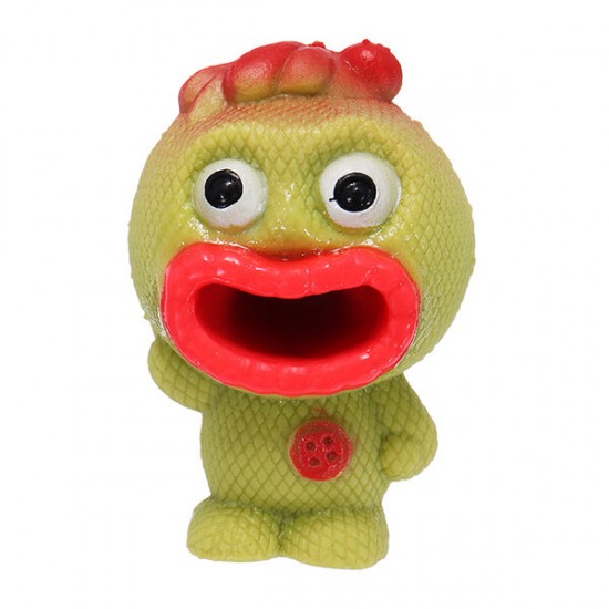 Novelties Toys Pop Out Alien Squishy Stress Reliever Fun Gift Vent Toys Big Mouth Slime