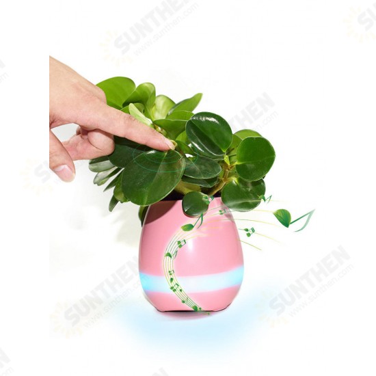 Potted Rims Speakers Creative Intelligent Music Speaker Flower Pot Toys Of Wireless bluetooth Stereo