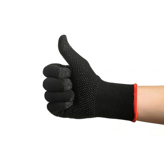 Anti Slip Touch Screen Gloves for Mobile Games Breathable Sweatproof Knit Thermal Gloves for PUBG FPS Gaming